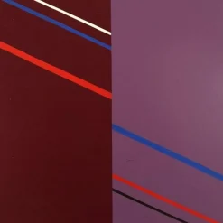 Abstract Composition Öl auf Leinwand von Lennart Kärrabo, Schweden, 1982