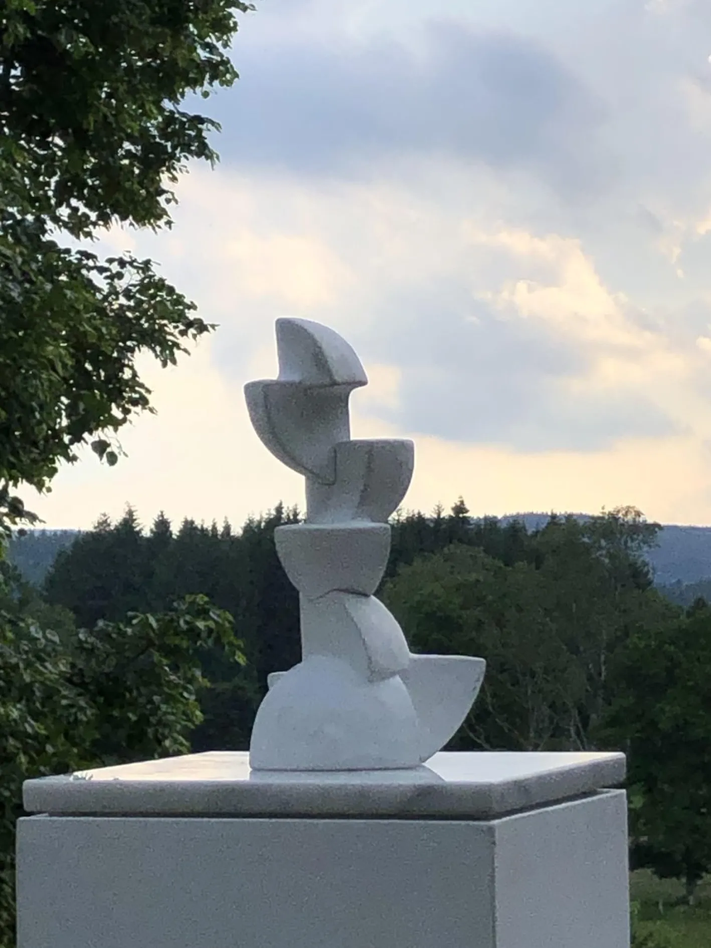 Abstrakte Free Form Skulptur, 1950er, Keramik