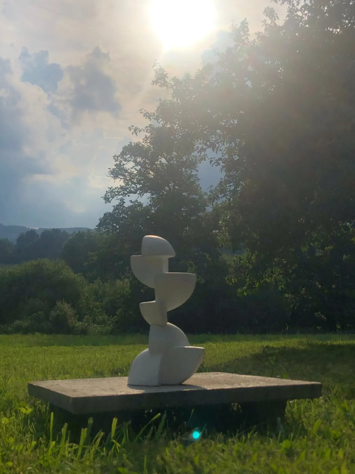 Abstrakte Free Form Skulptur, 1950er, Keramik