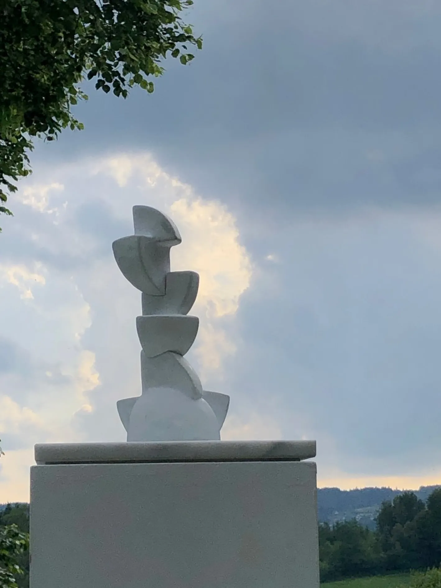 Abstrakte Free Form Skulptur, 1950er, Keramik