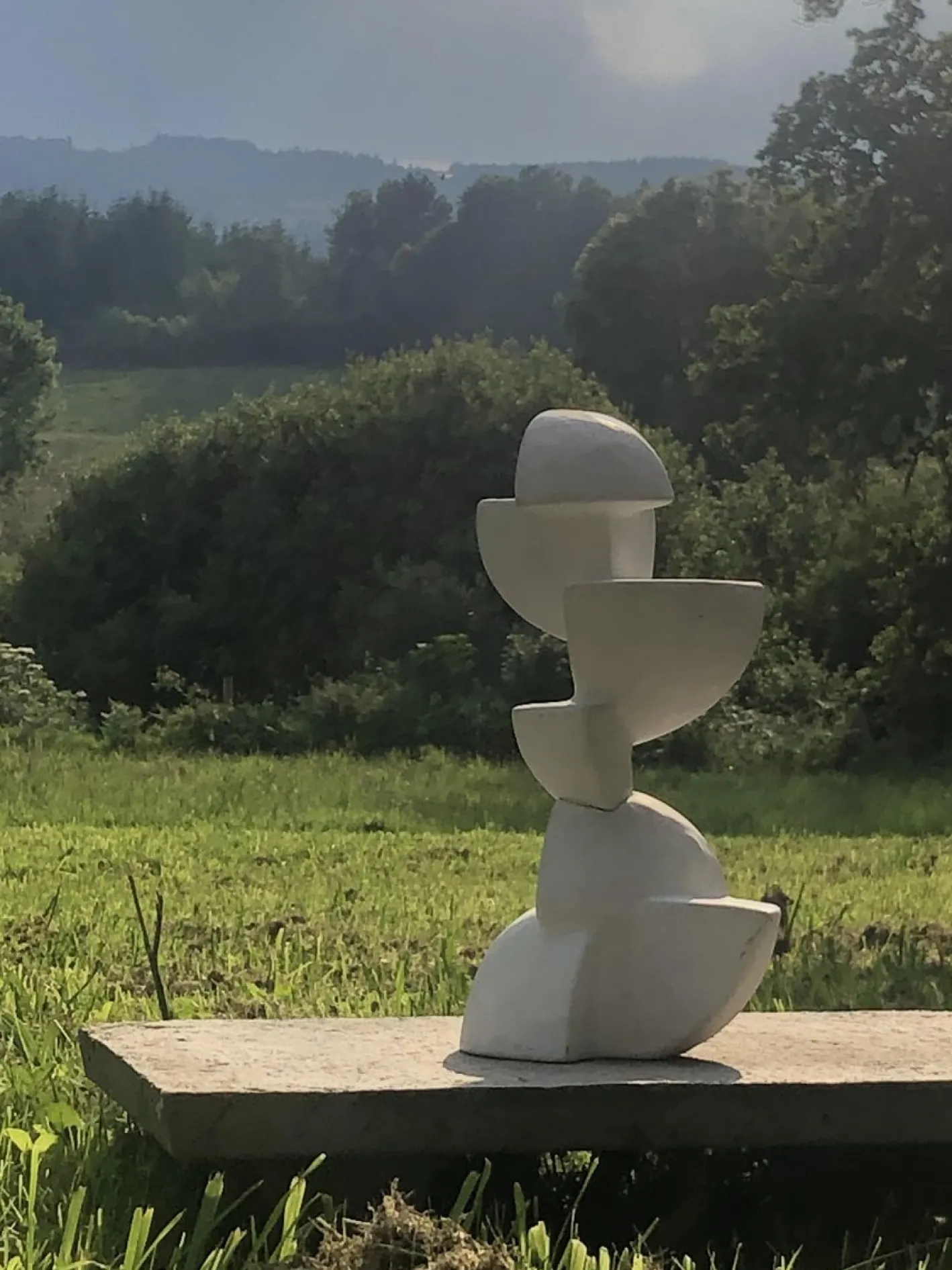 Abstrakte Free Form Skulptur, 1950er, Keramik