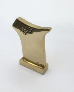 Abstrakte italienische Skulptur aus Bronze von Ottorino Tonelli, 1980