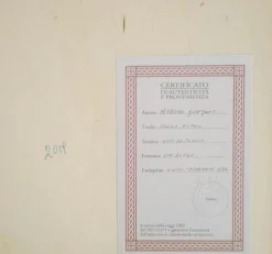 Abstrakte Komposition - Original Öl auf Tisch von M. Goeyens - 2000er 2000er