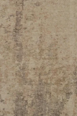 Abstrakter Beige-Brauner Teppich im Used-Look von Rug&Kilim
