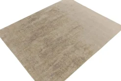Abstrakter Beige-Brauner Teppich im Used-Look von Rug&Kilim