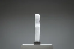 Abstrakter weißer Torso, 1970er, Marmor