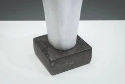 Abstrakter weißer Torso, 1970er, Marmor