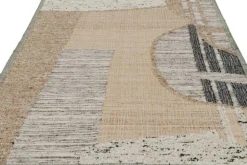 Abstraktes Flachgewebe mit geometrischen Mustern von Rug&Kilim