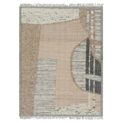 Abstraktes Flachgewebe mit geometrischen Mustern von Rug&Kilim