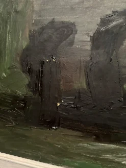 Abstraktes Gemälde von Jonne Bergström, 1950er, Öl auf Leinwand, gerahmt