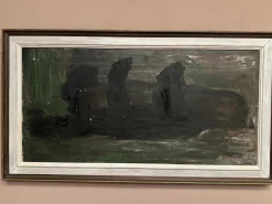 Abstraktes Gemälde von Jonne Bergström, 1950er, Öl auf Leinwand, gerahmt