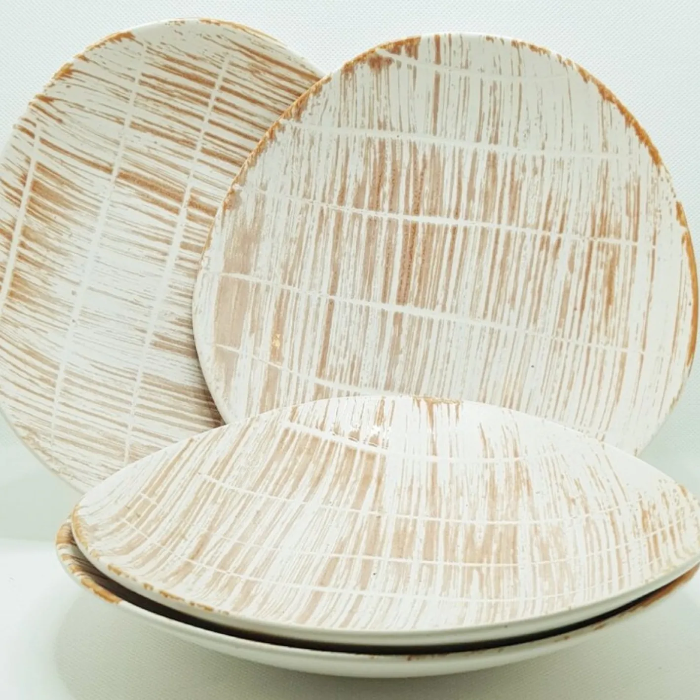 Abstraktes Mid-Century Servierset von Niderviller, 1960er, 6 . Set