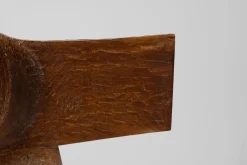 Abstrakte Yasuo Fuke Skulptur aus Mahagoni, 1960