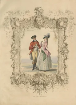 Achille Devéria, Hofkleidung, 1847, Lithographie