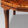 Achteckiger Couchtisch aus Eibe-Wurzelholz, 1880er