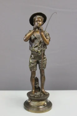 Adolphe Lavergne, Fischer, 1900, Bronze