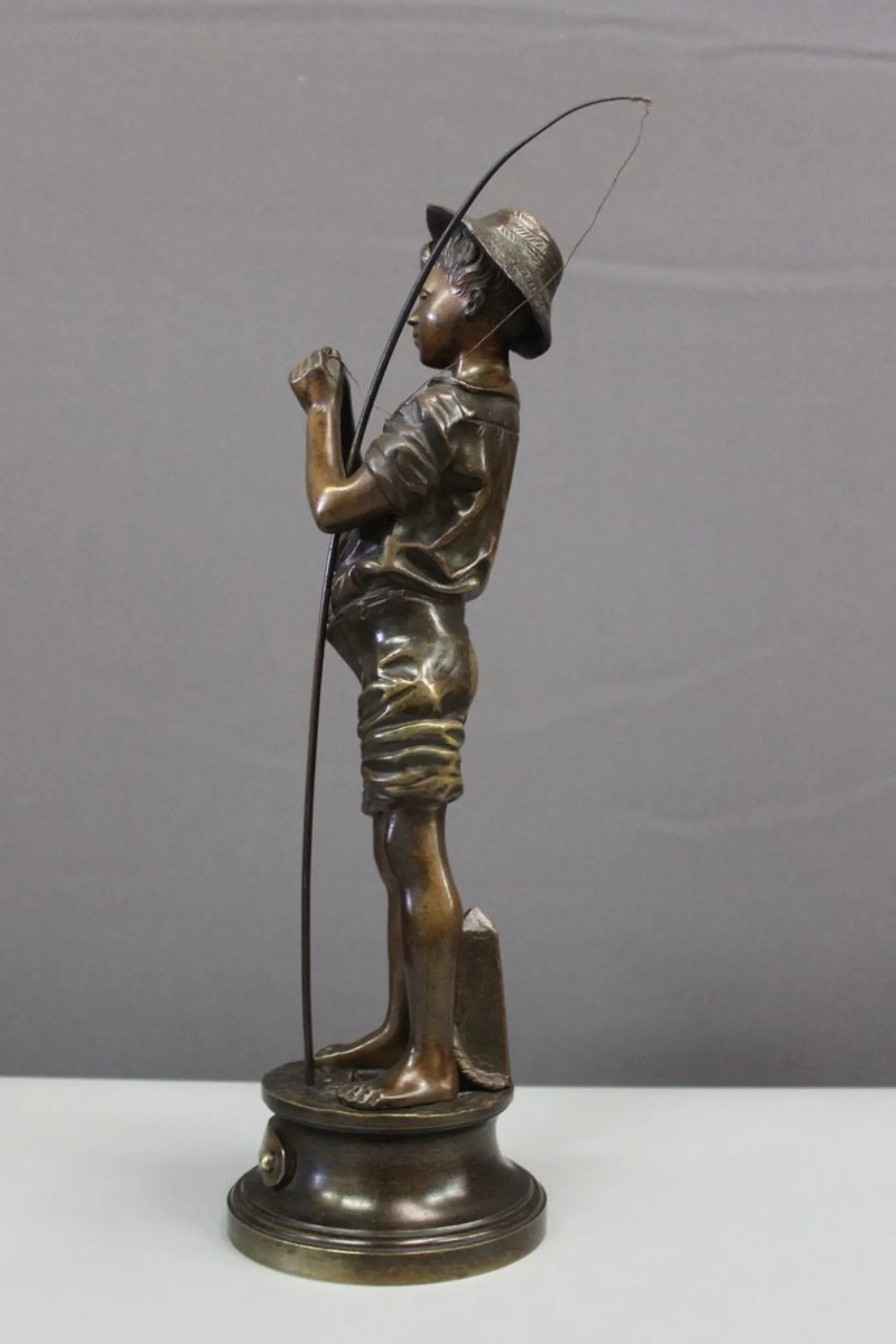 Adolphe Lavergne, Fischer, 1900, Bronze