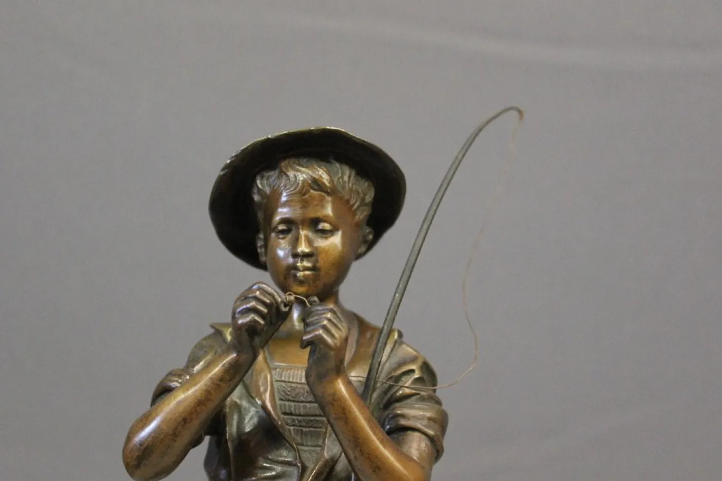 Adolphe Lavergne, Fischer, 1900, Bronze