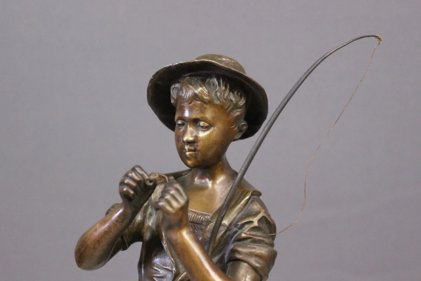 Adolphe Lavergne, Fischer, 1900, Bronze