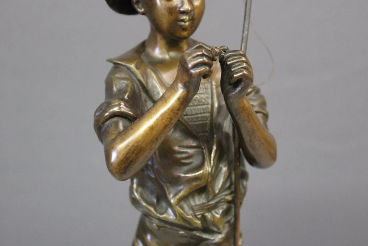 Adolphe Lavergne, Fischer, 1900, Bronze
