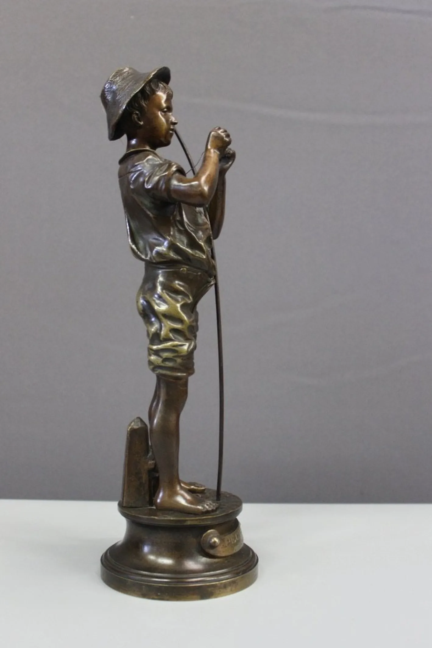 Adolphe Lavergne, Fischer, 1900, Bronze