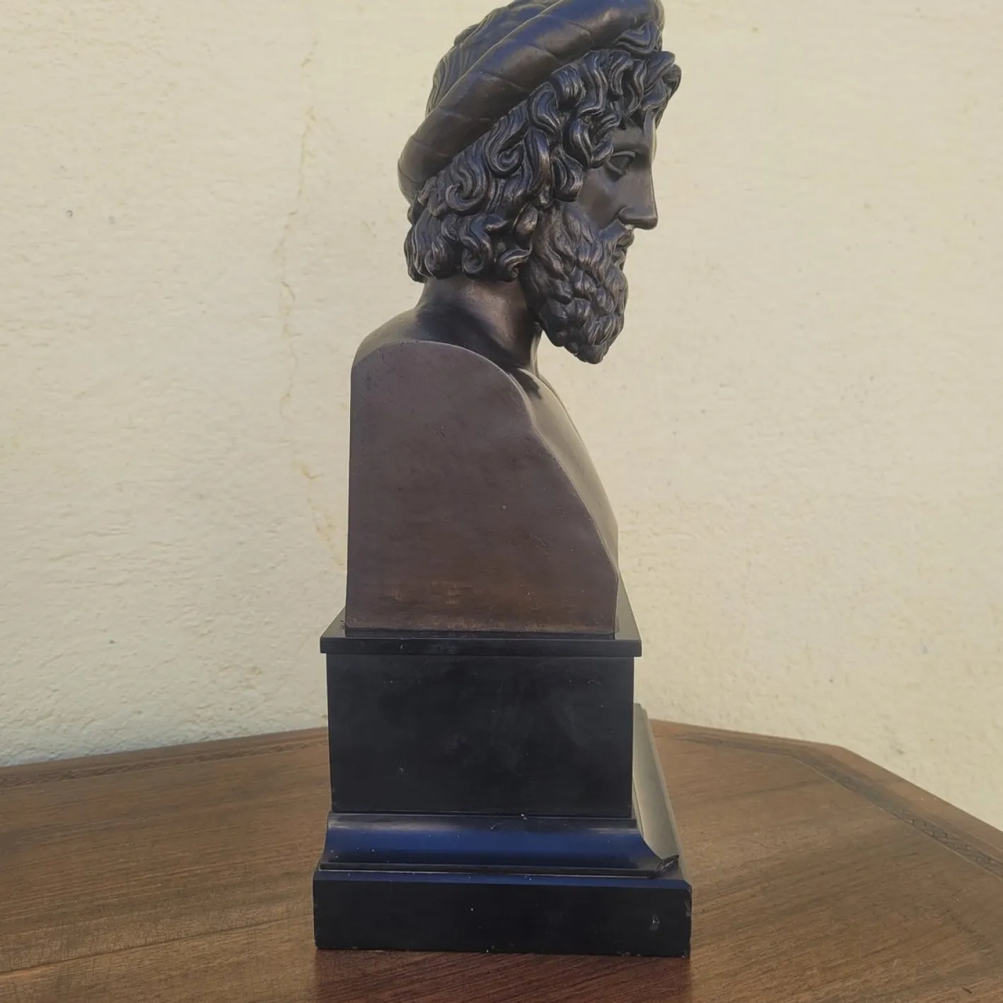 Aesculapius, 19. Jh., Bronze & Marmor
