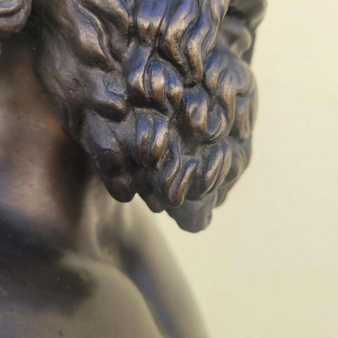 Aesculapius, 19. Jh., Bronze & Marmor