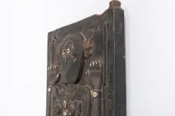 Afrikanische Kunst-Holzpaneele, Mitte des 20. Jahrhunderts