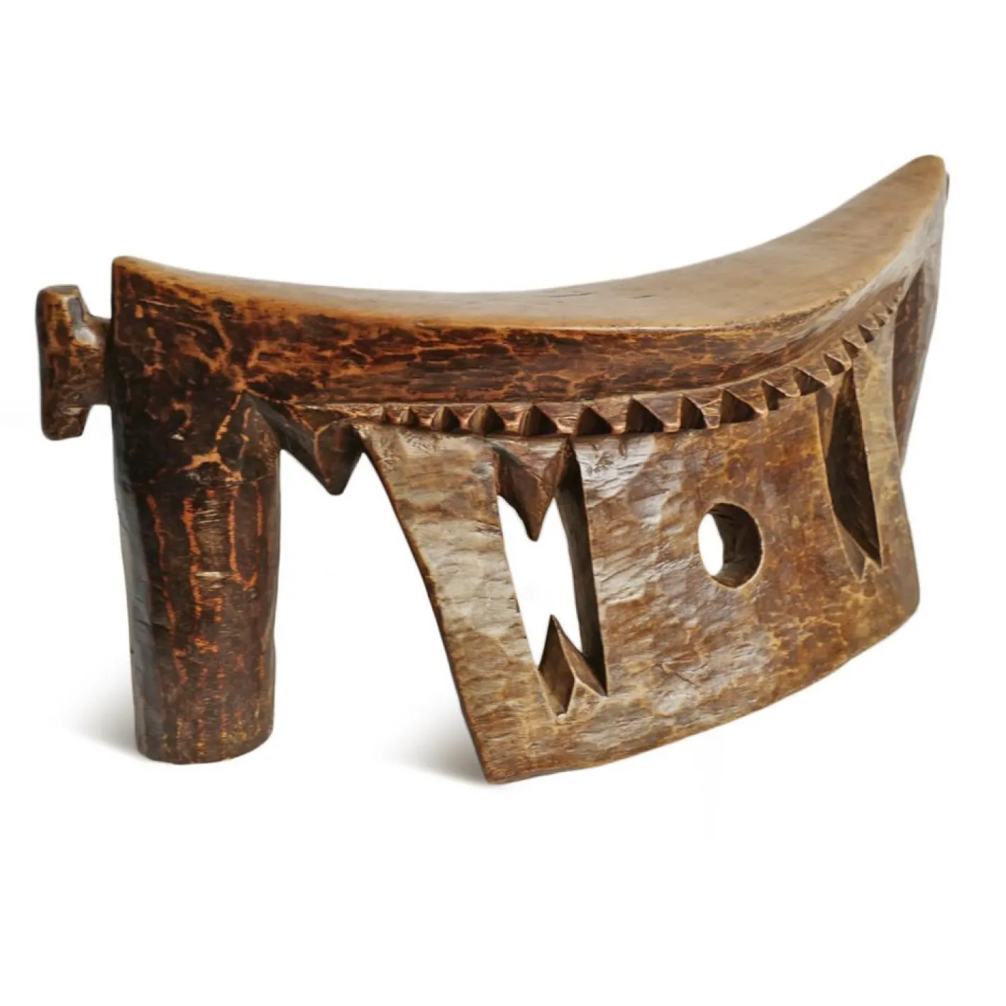 Afrikanische Vintage Dinka Kopfstütze