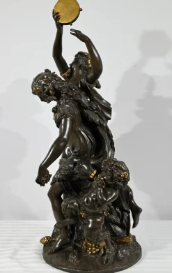 After Clodion, Bacchanal, Ende 1800, Bronze