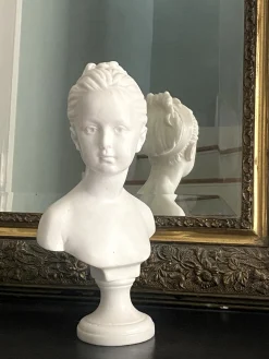 After Houdon, Statuen der Kinder Alexandre und Louise Brongniart, 1900er, Resin