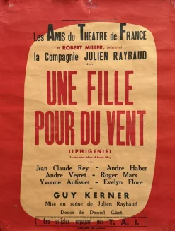 A Girl for the Wind Poster von Julien Raybaud, 1956
