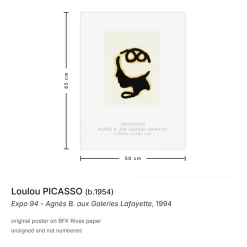 Agnès B. aux Galeries Lafayette Poster von Loulou Picasso, 1994