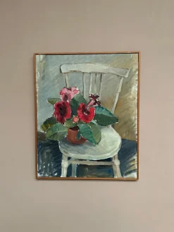 Aina Engström, Gloxinian, 1973, Öl auf Leinwand, gerahmt