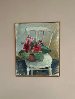 Aina Engström, Gloxinian, 1973, Öl auf Leinwand, gerahmt