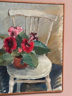 Aina Engström, Gloxinian, 1973, Öl auf Leinwand, gerahmt