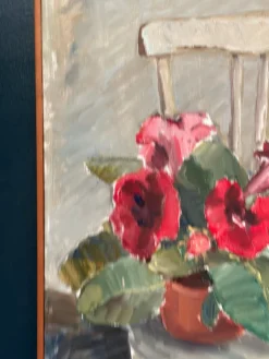 Aina Engström, Gloxinian, 1973, Öl auf Leinwand, gerahmt