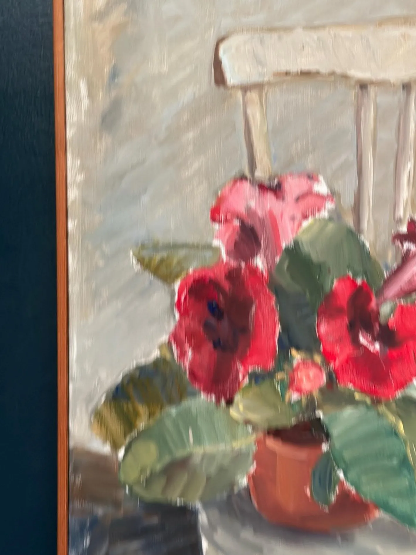 Aina Engström, Gloxinian, 1973, Öl auf Leinwand, gerahmt