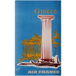 Air France Poster von Georges Mathieu, 1968