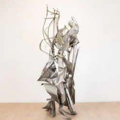 Albert Féraud, Abstrakte Skulptur, 1976, Edelstahl