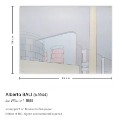 Alberto Bali, La Villette I, 1985, Siebdruck