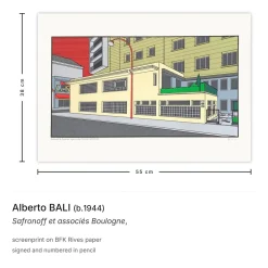 Alberto Bali, Safronoff & Associates Boulogne, 1980er, Siebdruck