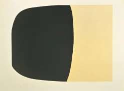 Alberto Burri, Bianchi e Neri II (Acetats): Platte B, 1969, Mixed Media