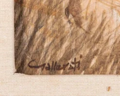 Alberto Gallerati, The Acrobat, 1980er, Ölgemälde, gerahmt