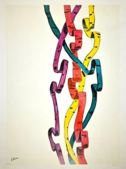 Albino Galvano, Nastri Edition von 40, 1969, Siebdruck