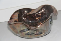 Albisola Keramikschale aus Emaille mit metallischem Glanz von Giuseppe Mazzotti 1950er