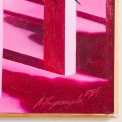 Aleksandra Prusinowska, The Collaps of Geometry, 2024, Öl auf Leinwand