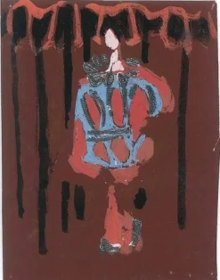 Alkis Matheos Gemälde ohne Titel Landschaft, Mitte 20. Jh., Tempera