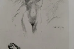 Alméry Lobel-Riche, Etude de femmes nues (Akt), Radierung