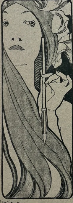 Alphonse Mucha, Cover für l'Estampe Moderne, 1898